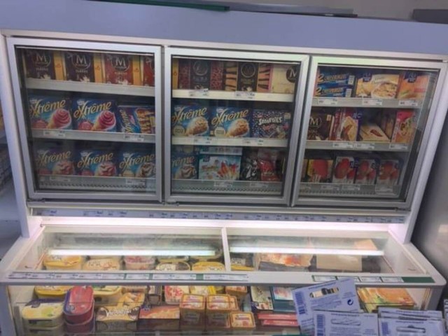 Glaces &<br />Surgelés Proxi super Molène rayon surgelés